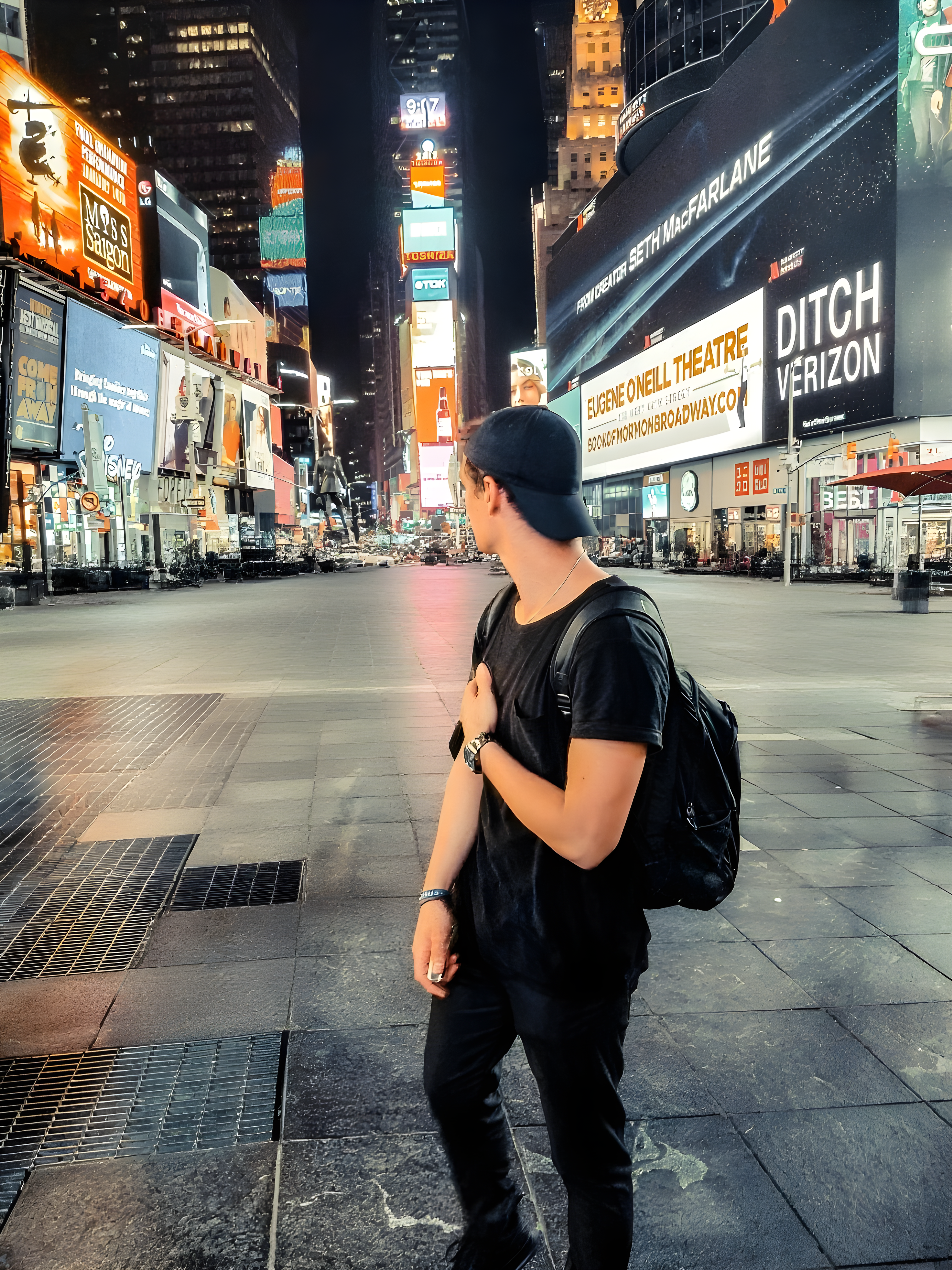 AI processed photo without background people
